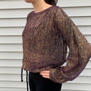 Zara | 🦄 Iridescent Long Sleeve Top